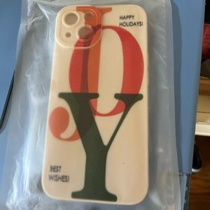 JOY iPhone case cover NEW Christmas RED green WHITE hard shell